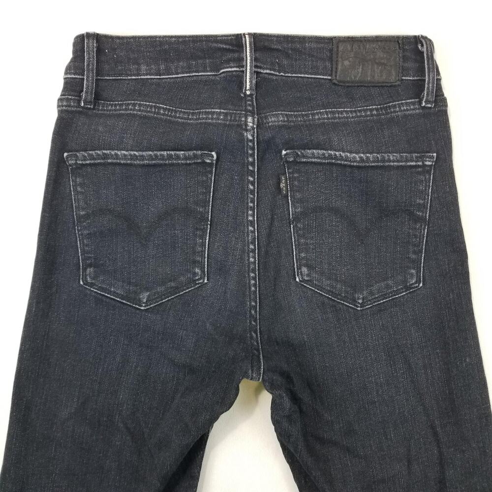 Levis 721 High Rise Skinny Jeans Womens 26 Blue Italian Selvedge Stretch Denim - Picture 5 of 16